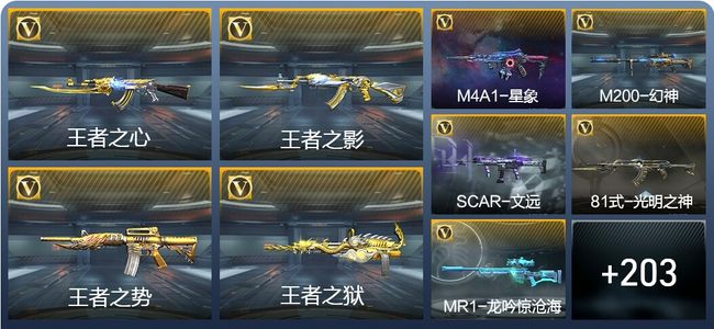 穿越火线：枪战王者19王者武器 214英雄武器 4英雄角色 407万化 枪圣S
