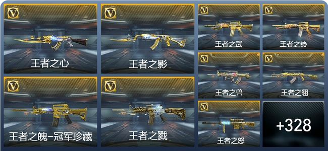 穿越火线：枪战王者49王者武器 337英雄武器 17英雄角色 691万化 传奇