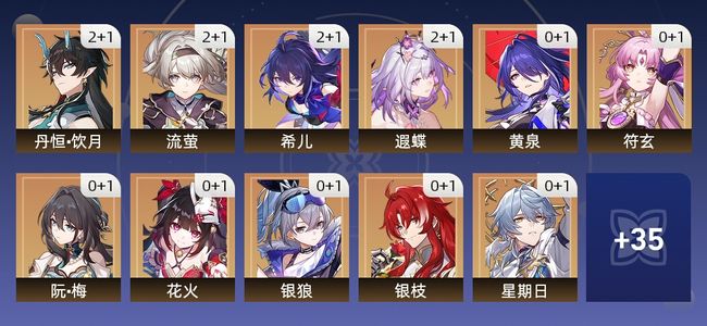 崩坏：星穹铁道67黄 43角色黄 24光锥黄 24五星角色 16五星光锥 70级 女主