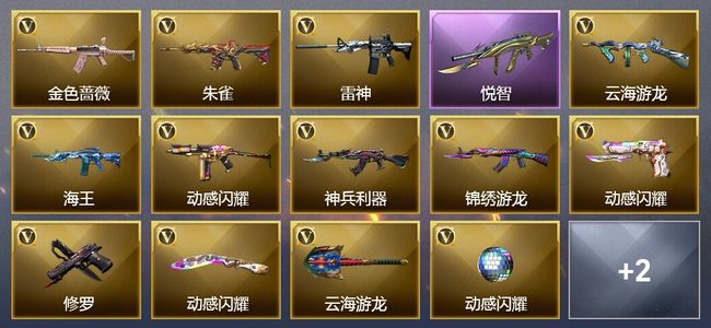 穿越火线（CF）1王者武器 16V武器 25V角色 5皮肤 可排位