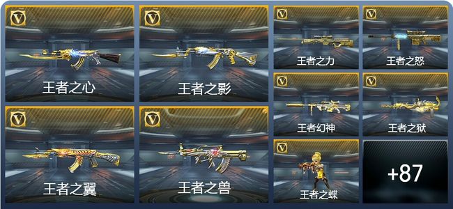 穿越火线：枪战王者V8 15王者武器 171英雄武器 新锐