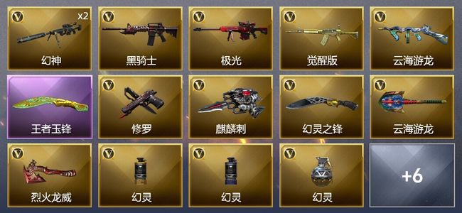 穿越火线（CF）1王者武器 15V武器 1V角色 3皮肤 可排位 枪王