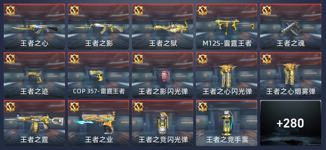 穿越火线：枪战王者V5 22王者 282英雄武器 12英雄角色 483万化 专家S