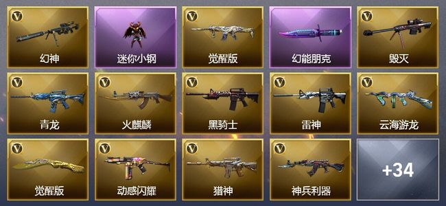 穿越火线（CF）3王者武器 30V武器 1V角色 11皮肤 可排位 枪王