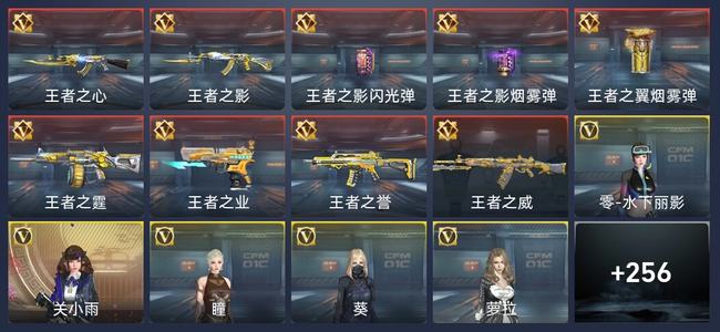 穿越火线：枪战王者V3 9王者 258英雄武器 12英雄角色 379万化 传奇