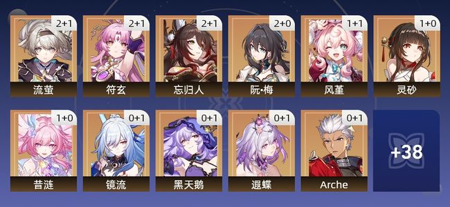 崩坏：星穹铁道95黄 52角色黄 43光锥黄 27五星角色 18五星光锥 70级 男主