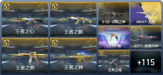 穿越火线：枪战王者V5 9王者武器 139英雄武器 4英雄角色 306万化 专家