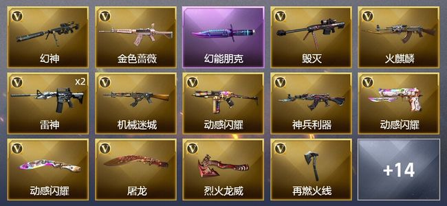 穿越火线（CF）22V武器 9皮肤 可排位