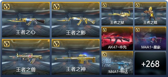 穿越火线：枪战王者V7 25王者武器 277英雄武器 12英雄角色 430万化 专家S