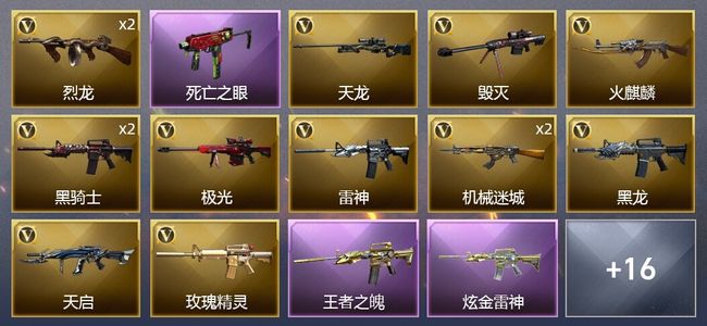 穿越火线（CF）1王者武器 1炫金武器 35V武器 1V角色 17皮肤 可排位 专家