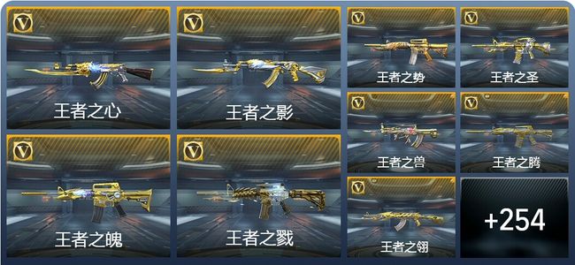 穿越火线：枪战王者V9 29王者武器 264英雄武器 18英雄角色 532万化 枪神