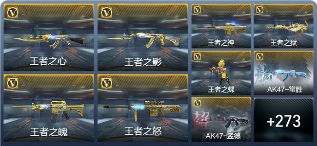 穿越火线：枪战王者V9 35王者武器 282英雄武器 16英雄角色 523万化 枪皇