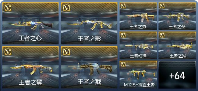 穿越火线：枪战王者V9 24王者武器 73英雄武器 2英雄角色 94万化 枪皇SSS