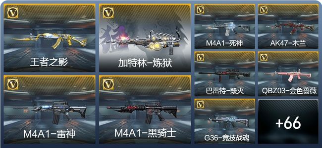 穿越火线：枪战王者4王者武器 75英雄武器 2英雄角色 80万化 专家S