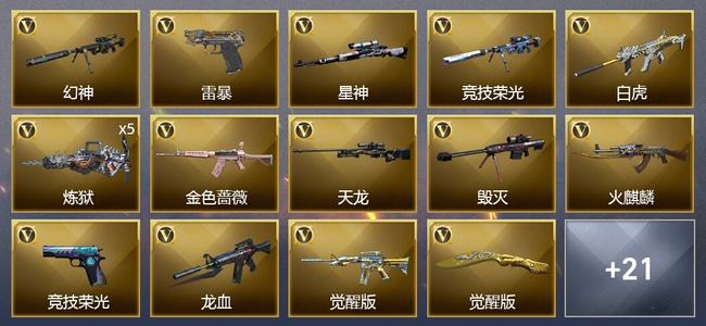 穿越火线（CF）1王者武器 44V武器 3皮肤 可排位 新锐