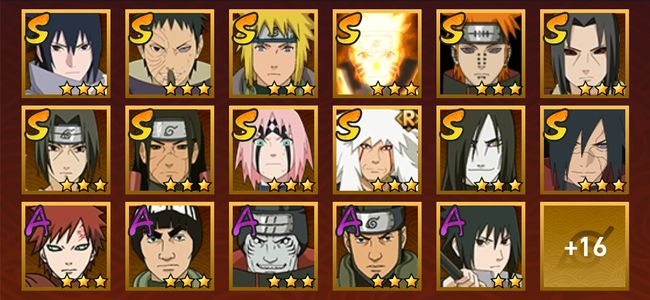 火影忍者V8 12S忍 22A忍 139忍 1548S碎片 15通灵 500W战力 下忍