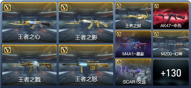 穿越火线：枪战王者V8 13王者武器 140英雄武器 3英雄角色 252万化 专家S