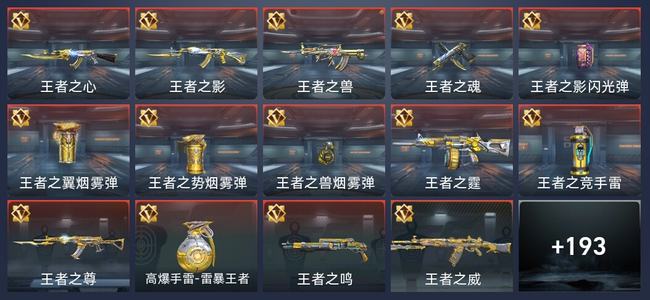 穿越火线：枪战王者14王者 201英雄武器 6英雄角色 223万化 专家S