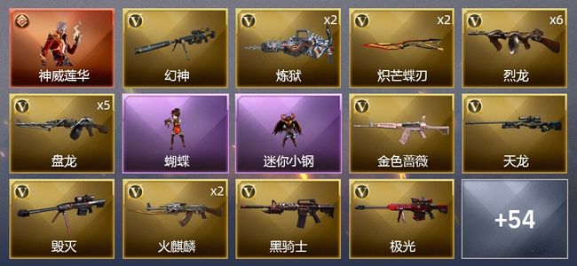 穿越火线（CF）1传说角色 8王者武器 2炫金武器 73V武器 3V角色 18皮肤 可排位 枪王