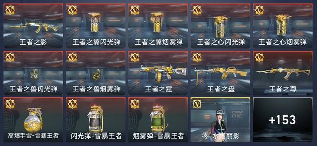 穿越火线：枪战王者13王者 163英雄武器 4英雄角色 201万化 专家S