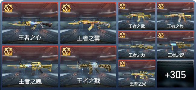 穿越火线：枪战王者V10 39王者 351英雄武器 11英雄角色 817万化 大师S