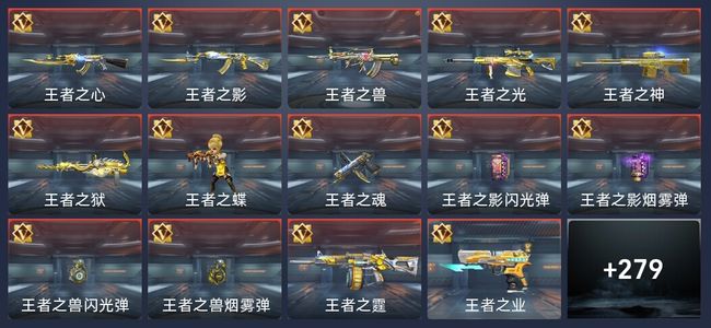 穿越火线：枪战王者V8 19王者 282英雄武器 11英雄角色 501万化 枪王SS