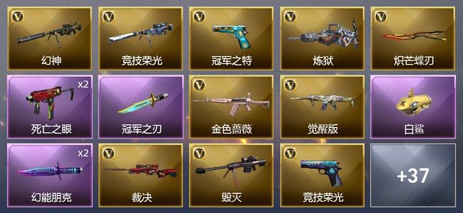 穿越火线（CF）48V武器 3V角色 18皮肤 可排位 枪王