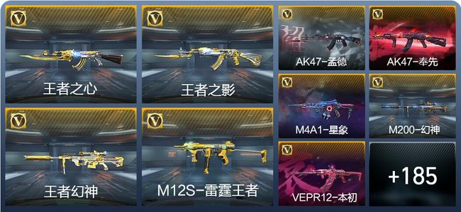 穿越火线：枪战王者V8 23王者武器 207英雄武器 4英雄角色 320万化 枪皇S