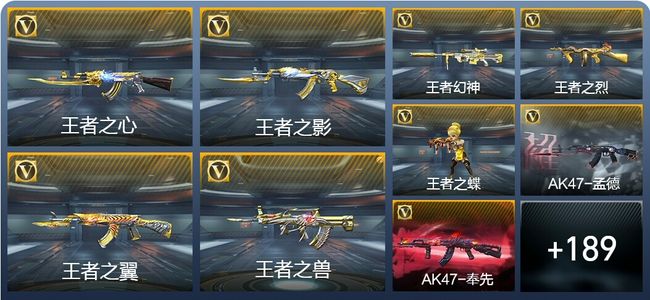 穿越火线：枪战王者V8 24王者武器 212英雄武器 5英雄角色 382万化 枪神