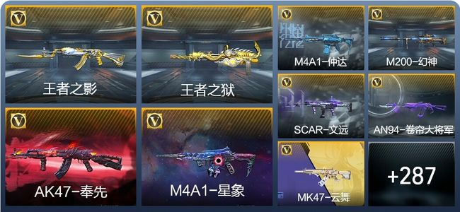 穿越火线：枪战王者V7 19王者武器 296英雄武器 11英雄角色 560万化 枪皇