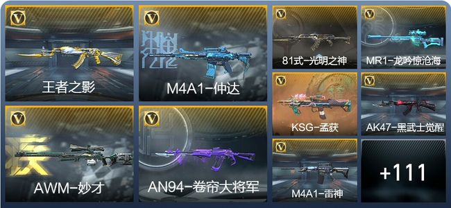 穿越火线：枪战王者V2 14王者武器 120英雄武器 154万化 枪皇