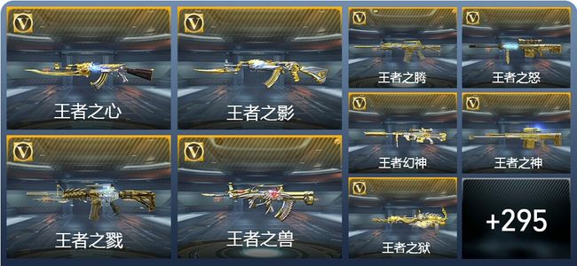 穿越火线：枪战王者45王者武器 304英雄武器 13英雄角色 563万化 专家S