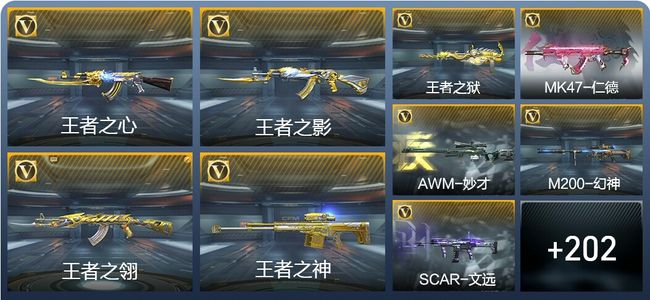 穿越火线：枪战王者V7 12王者武器 211英雄武器 8英雄角色 373万化 大师S