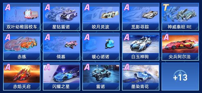 QQ飞车手游V8 1永久T车 19永久A车 27永久赛车 19宠物 女号 钻石