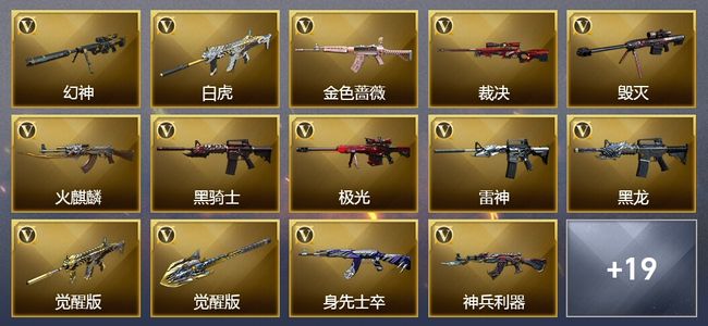 穿越火线（CF）3王者武器 36V武器 13皮肤 可排位 枪王