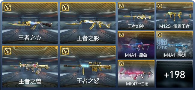 穿越火线：枪战王者V8 11王者武器 263英雄武器 5英雄角色 529万化 枪圣S