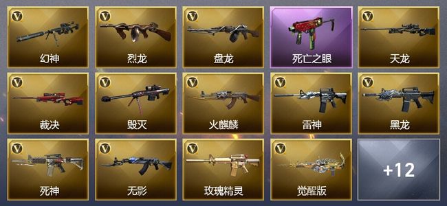 穿越火线（CF）1王者武器 1炫金武器 26V武器 8V角色 3皮肤 可排位