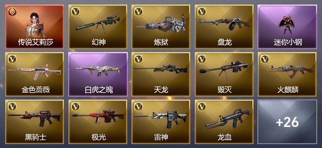 穿越火线（CF）1传说角色 4王者武器 40V武器 15V角色 3皮肤 可排位