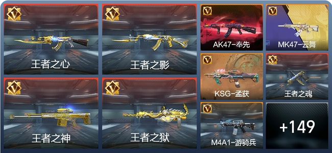 穿越火线：枪战王者V7 24王者 182英雄武器 4英雄角色 264万化 枪王