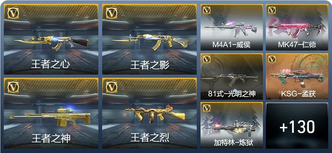 穿越火线：枪战王者V8 16王者武器 149英雄武器 1英雄角色 305万化 枪王SS