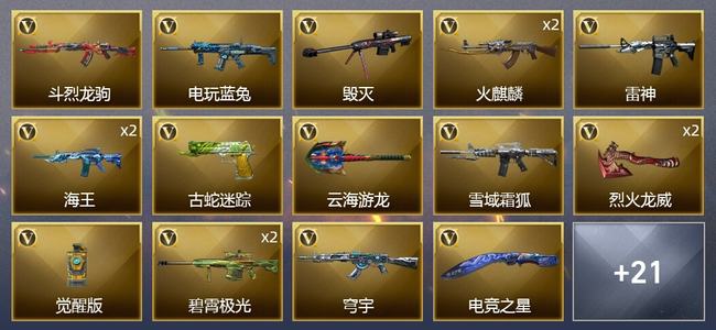 穿越火线（CF）23V武器 4V角色 11皮肤 可排位 新锐
