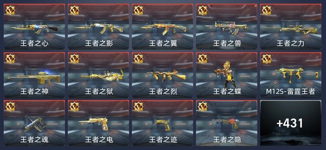 穿越火线：枪战王者49王者 431英雄武器 14英雄角色 811万化 枪皇SSS