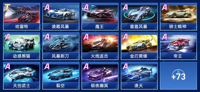 QQ飞车手游V6 1永久T车 54永久A车 87永久赛车 37宠物 男号 星耀