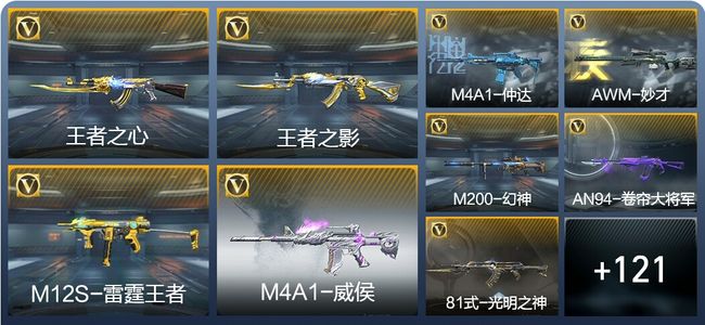 穿越火线：枪战王者12王者武器 148英雄武器 2英雄角色 208万化 枪圣SS