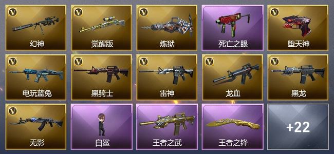 穿越火线（CF）2王者武器 27V武器 15皮肤 可排位 专家