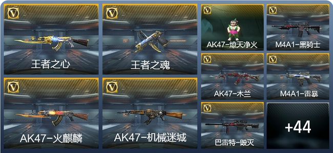 穿越火线：枪战王者V5 6王者武器 53英雄武器 1英雄角色 48万化 枪皇SS