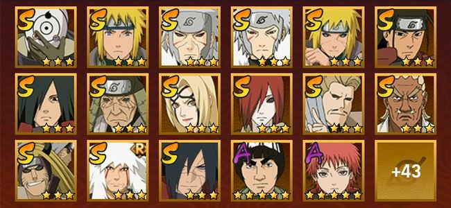 火影忍者V12 17S忍 43A忍 173忍 2405S碎片 19通灵 700W战力 上忍