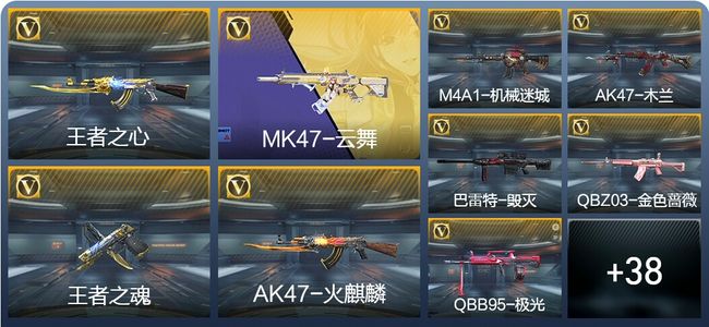 穿越火线：枪战王者3王者武器 47英雄武器 1英雄角色 76万化 新锐