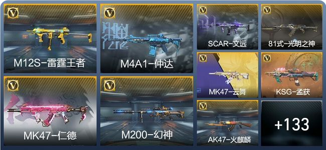 穿越火线：枪战王者V3 3王者武器 163英雄武器 5英雄角色 276万化 枪圣SSS