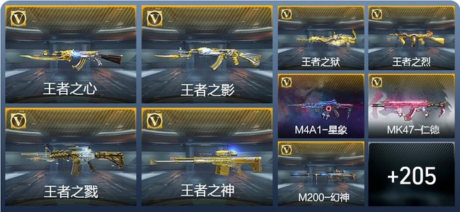 穿越火线：枪战王者V8 15王者武器 214英雄武器 6英雄角色 162万化 枪皇SS